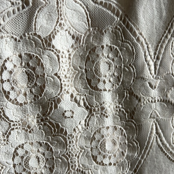 Anthropologie Floreat Manon Ivory Lace Sleeveless A-Line Dress Size 2 - Picture 12 of 13